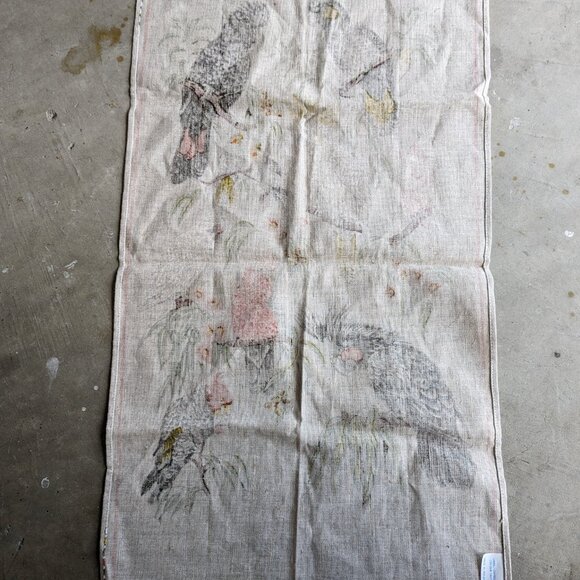 Australian Cockatoos Linen and Cotton Dish Towel - Picture 2 of 8